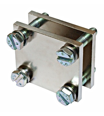 Clemă plată prelungire bare 25 x 20 x 5-20mm înălţime Schrack