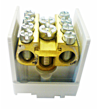 Clemă derivaţie 1 modul, 1x35mm²/4x35mm² Schrack