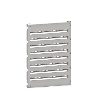 Cadru modular 8 rânduri x 39 mod., pe balamale, cu şine DIN Schrack