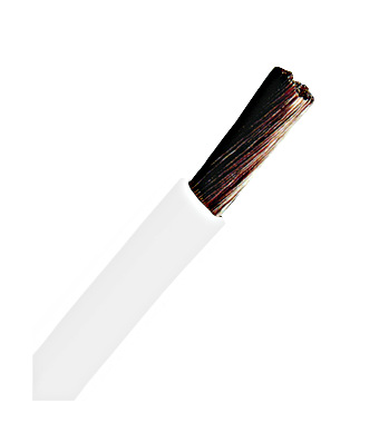 Conductor flex. cu izolaţie din PVC H05V-K 0,5mm² alb HPV Schrack