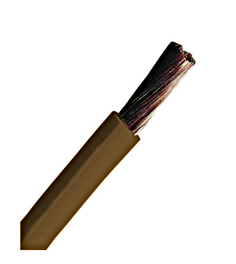 Conductor flex. cu izolaţie din PVC H05V-K 0,75mm² maro HPV Schrack
