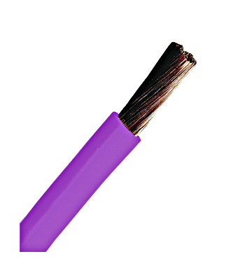 Conductor flex. izolaţie din PVC H05V-K 0,75mm² violet HPV Schrack