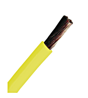 Conductor flex. cu izolaţie din PVC H05V-K 1mm² galben HPV Schrack