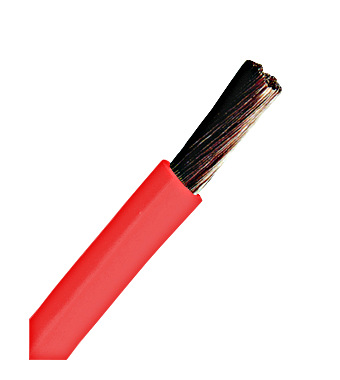 Conductor flex. cu izolaţie din PVC H07V-K 2,5mm² roşu HPV Schrack