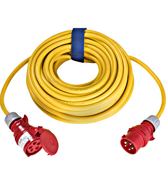 CEE extension 16A XYMM-J 25m, yellow, 2.5mm² Schrack