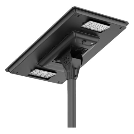 Lampă stradală solară All-in-One SATURN 100W cu LED dual