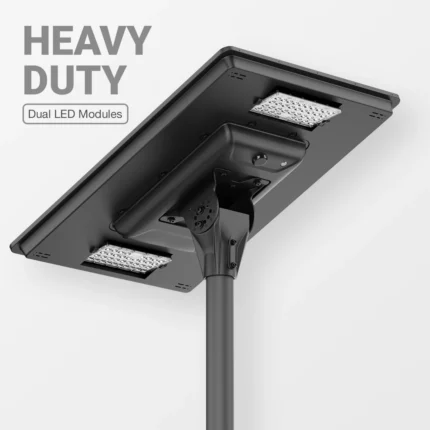 Lampă stradală solară All-in-One SATURN 100W cu LED dual