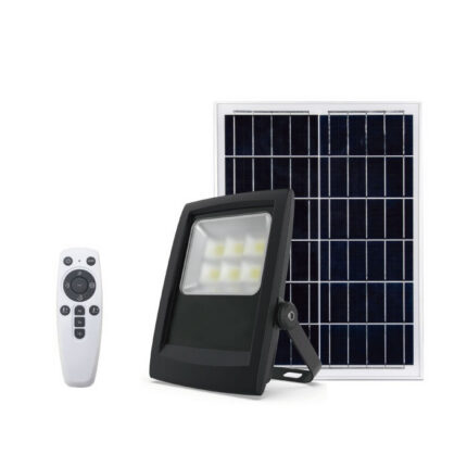 Proiector solar LED 10W-20W cu senzor de mișcare și telecomandă