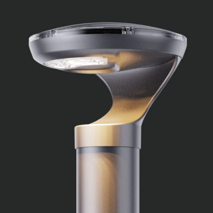 Bollard solar LETO 280lm IK10 cu senzor de mișcare și lumină unidirecțională