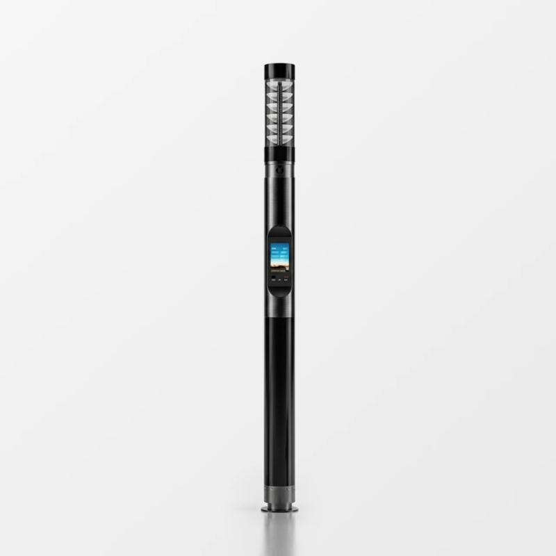 Stâlp inteligent solar multifuncțional cu LED, cameră HD și buton de urgență