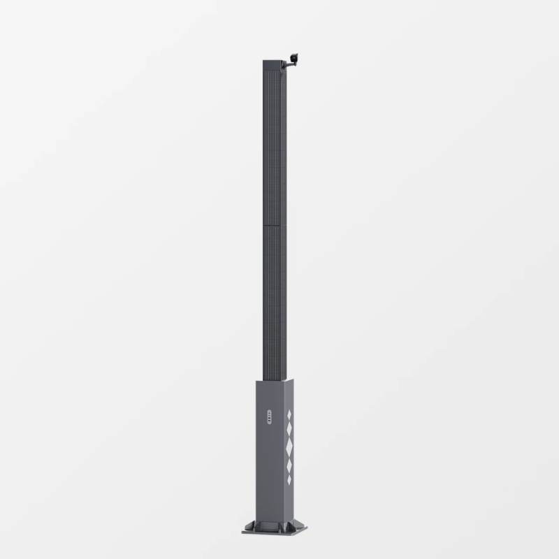 Stâlp Solar Vertical cu CCTV Autonom