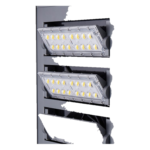 Lampă stradală solară split HELILUX Plus 120W cu senzor microunde — tiltable led module integrated solar str