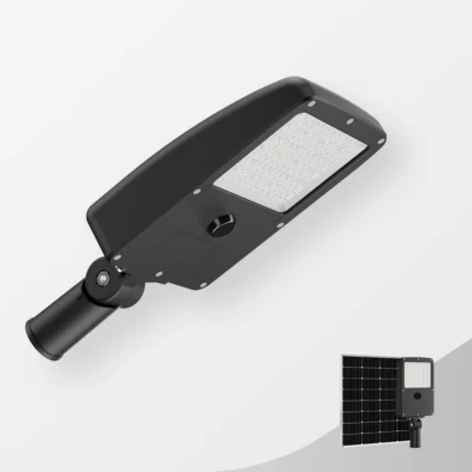 Lampă stradală solară All-in-Two HELIOS 30W / 50W cu LED Philips Lumileds