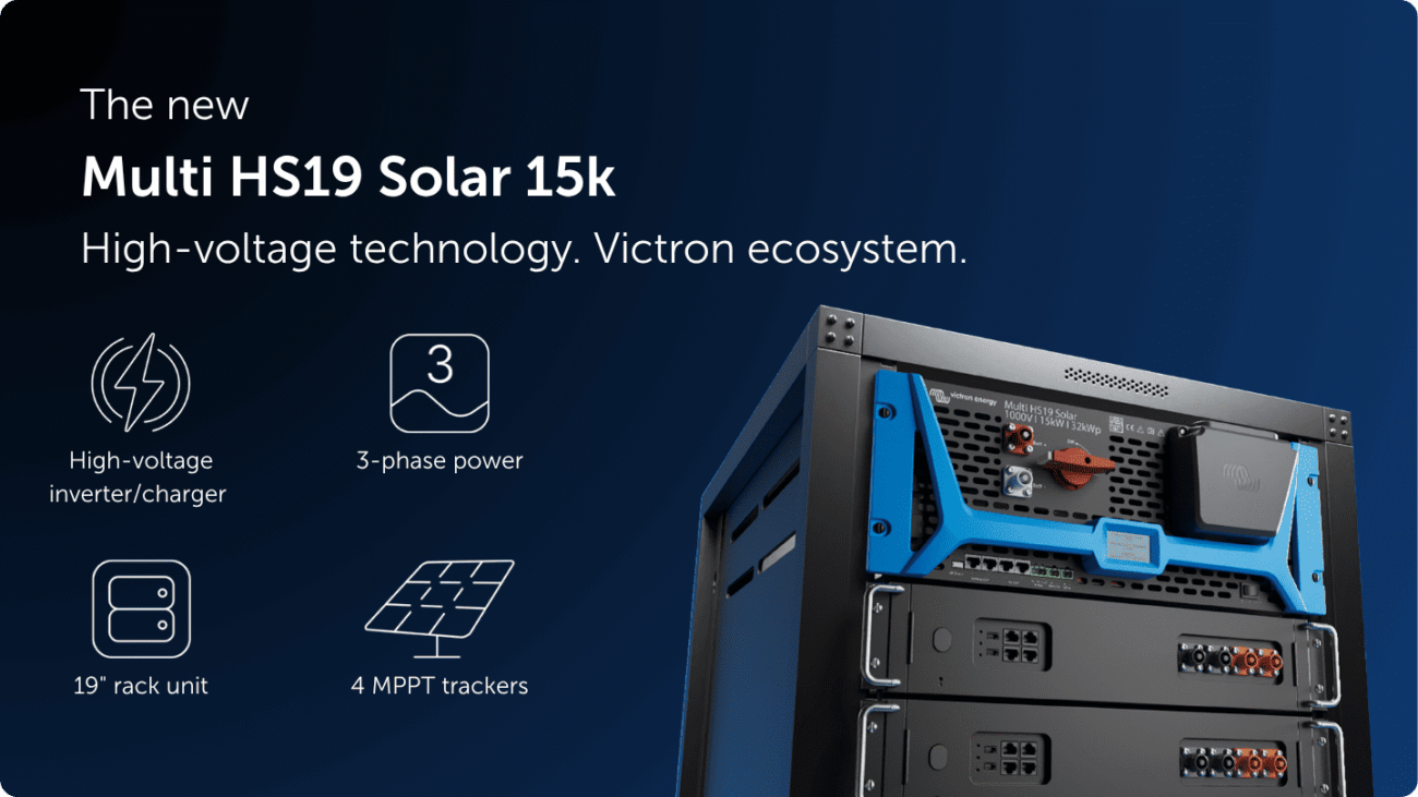 Invertor hibrid Victron Multi HS19 Solar 15k pentru sisteme fotovoltaice de inalta tensiune