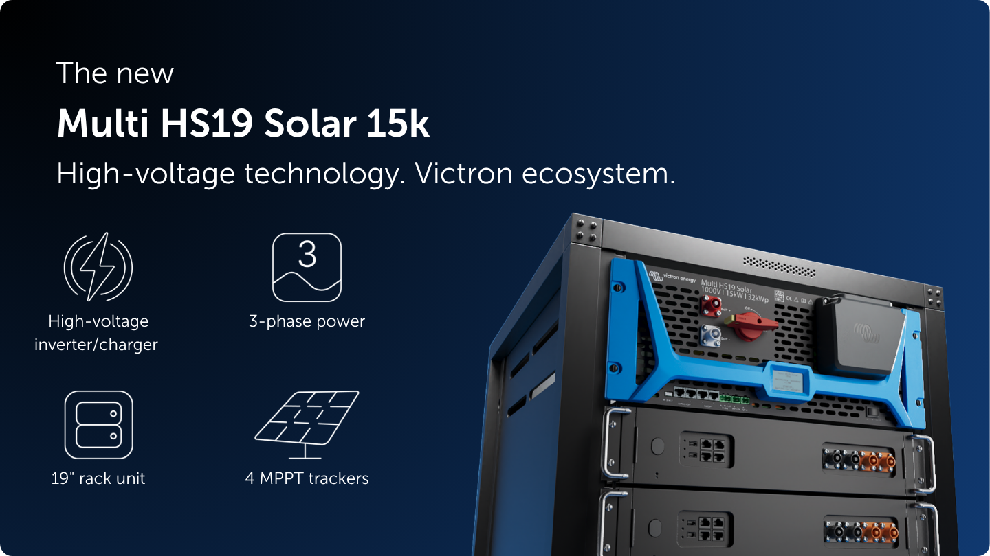 Invertor hibrid Victron Multi HS19 Solar 15k pentru sisteme fotovoltaice de inalta tensiune