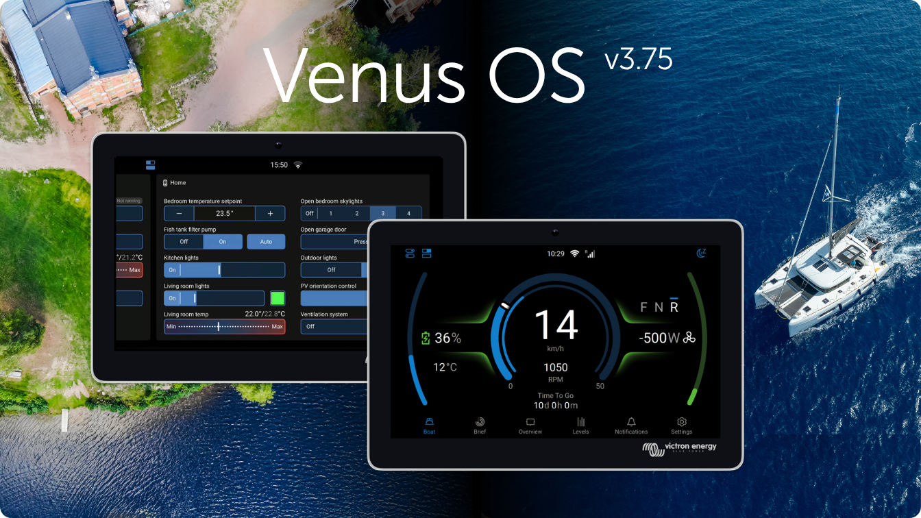 Update Victron Venus OS v3.75 pentru Cerbo GX si sistemele de monitorizare Victron